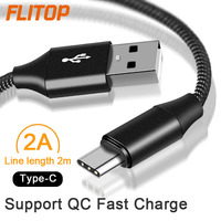 Factory Oem 1m 2m 3M Usb C Cable DE DATOS Nylon Tipo C Cable de carga rápida Placa de níquel 2,0 Usb a Tipo C Cable para teléfono móvil