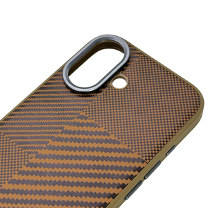 Épissage fibreux en <span class=keywords><strong>cuir</strong></span> uni pour <span class=keywords><strong>Apple</strong></span> 17 Pro Max étui de téléphone lentille en métal anneau étui de goutte pour <span class=keywords><strong>iPhone</strong></span> 16 couverture de téléphone d'affaires - Product Image 2