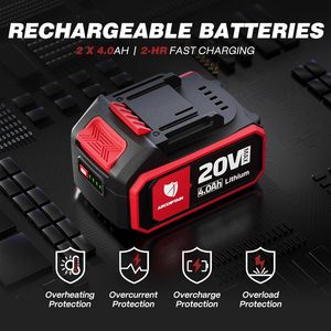 Kit <span class=keywords><strong>de</strong></span> <span class=keywords><strong>meuleuse</strong></span> d'angle ARCCAPTAIN 4-1/2 pouces, interrupteur à palette, 9500 tr/min, 1200 W, moteur sans balais, sans fil, 2 batteries 4,0 Ah, <span class=keywords><strong>meuleuse</strong></span> 180 - Product Image 3