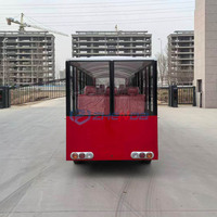 Autobús Eléctrico Turístico Rojo de Bajo Costo, con Batería, Automático, de Lujo, con Capacidad para 23 Pasajeros