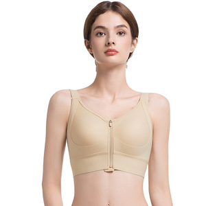 Soutien-gorge de fixation <span class=keywords><strong>post</strong></span>-<span class=keywords><strong>opératoire</strong></span> pour prothèse <span class=keywords><strong>mammaire</strong></span>, à fermeture avant, en nylon, avec support solide, pour la reconstruction <span class=keywords><strong>mammaire</strong></span> - Product Image 1