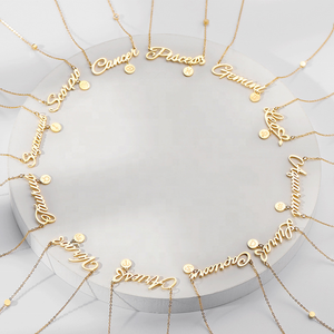 Collar con colgante de <span class=keywords><strong>horóscopo</strong></span> de oro de 18 quilates para mujer, acero inoxidable sin deslustre con 12 signos del zodiaco, abalorio de circón para fiestas - Product Image 2