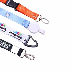 Custom Business Polyester Four-section Buckle Heat Transfer <b>Card</b> <b>Holder</b> <b>Lanyard</b> Multi-function Detachable Safety Buckle - Product Image 3