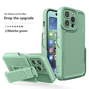 Ngoài trời đa chức năng trở lại clip trường hợp điện thoại cho iphone14/13Pro/14 cộng với/12 khung chống rơi cho vận động viên bảo vệ Bìa