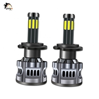 Feux LED pour phares de voiture à 360 degrés, 4, 6, 8, 10 faces, R4 H1 H3 H7 H4 9005 HB3 9006 HB4 H8 H11 9012, pour phares et ampoules antibrouillard