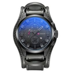 สายรัดสีดำหน้าปัดสีเทา1เส้น