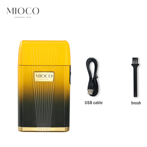 MIOCO M9263 OEM afeitadora de peluquero recargable afeitadora de lámina 600mAh batería de iones de litio interruptor deslizante USB energía eléctrica para afeitado facial - Product Image 4