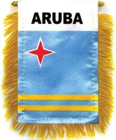 Nouveau drapeau de la République d'Aruba 3x5 pieds, imprimé recto-verso, 100% polyester