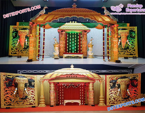 Mandap DE BODA tallado en fibra dorada, Mandap DE BODA tallado en oro, elegante, de Francia - Product Image 2