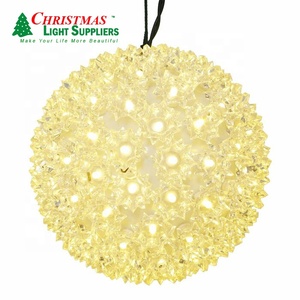 Esfera LED Starburst <span class=keywords><strong>de</strong></span> 10 pulgadas, Bola <span class=keywords><strong>de</strong></span> boda <span class=keywords><strong>de</strong></span> <span class=keywords><strong>Navidad</strong></span> colgante para exteriores <span class=keywords><strong>con</strong></span> luces intermitentes constantes - Product Image 4