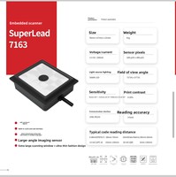 Module de scanner de codes-barres compact à montage fixe, imagerie 2D, moteur de lecture avec interfaces USB et RS232 pour intégration OEM