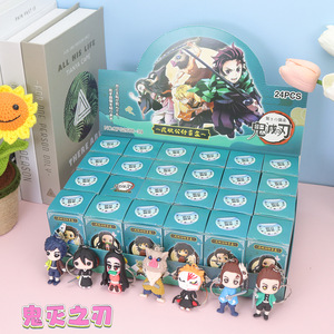 Portachiavi con Figurine Anime Cartoon in Scatola Misteriosa, Capibara Demoned <span class=keywords><strong>Slayer</strong></span>, Genshin Impact, Hokage, Vendita all'Ingrosso - Product Image 2