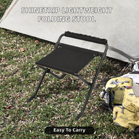 Tabouret de camping pliable portable en alliage d'aluminium avec siège en tissu Oxford pour la plage, le parc et les pique-niques