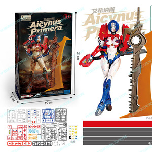 Figuras de Acción Originales Transforma de PVC, Aicynus Primera <span class=keywords><strong>Arcee</strong></span>, Mecha Encantadora Rojo Azul OP M66339S, Juguetes de Modelos para Armar - Product Image 6