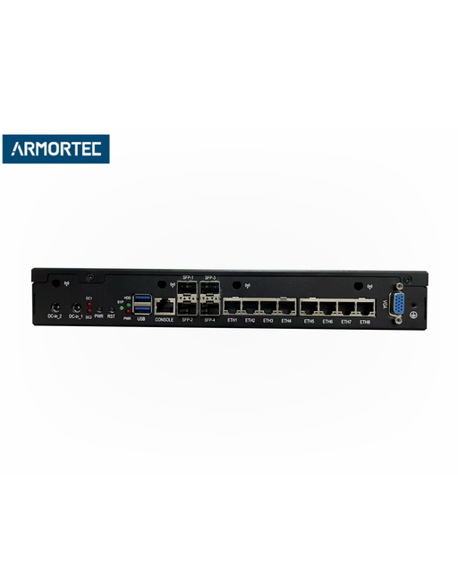 Armortec Embedded Computer Intel Atom C5300/P5300 CPU 8 LAN 410G SFP+ 2 M.2 5G/4G 1 Mini SATA 1 NVMe Dual PSU 4 SIM in Stock