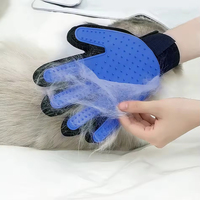 Gants en silicone pour enlever les poils d'animaux, doux, pour démêler les chiens et les chats, gants de toilettage pour animaux de compagnie, brosses de bain pour animaux de compagnie avec massage