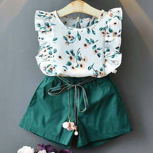 Conjuntos de Ropa para Niñas, Estilo Nuevo, Ropa de Verano para Bebés, Camiseta de Manga Corta, Pantalones, Vestido, 2 Piezas, Trajes de Ropa para Niños - Product Image 1
