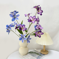 Vente flash : Fleurs de lys artificielles en soie, 7 têtes, 76 cm, rose, fleurs réalistes et colorées pour la décoration de la maison et des mariages