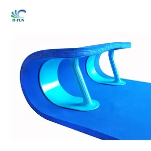 新的符合人体工程学的手柄水滑垫milti-lane彩虹滑梯头第一赛车滑梯