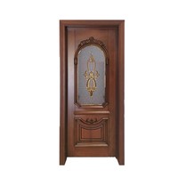 Foshan Fabriek Directe Verkoop Moderne Congo Sapele Massief Houten Deur Voor Interieur Notenhout Casla Badkamer Appartementen Hotels Villa