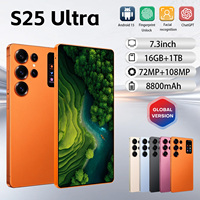 S25 Ultra Media Sosial 5G Ponsel Pintar Android Edisi Global 2026 16GB 1TB 7.3 Inci Kamera Cantik Dodeca Core Tidak Terkunci Bisnis