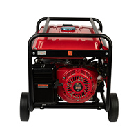 Power Value ZH6500 Luftgekühlter 5,5KW Elektrogenerator mit Seilzugstarter, 25L Kraftstofftank, Robuster Rahmen, 50/60Hz
