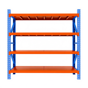 Estantería de Acero Resistente HY de 300 kg y 5 Niveles, Sin Pernos, con Acabado de Recubrimiento en Polvo, Embalaje en Cartón, Estantería de Almacenamiento para Almacén - Product Image 1