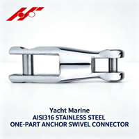 Connecteur pivotant monobloc en acier inoxydable AISI316 pour ancre marine Hydro Yacht