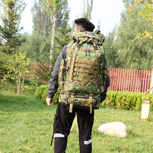100L Outdoor Hiking <b>Backpack</b> <b>Waterproof</b> Tactical Shoulder Bag For Men Large Capacity Camping Mountaineering Travel Bag - Product Image 2