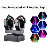 Mini projecteur laser intelligent à double tête RGB pour DJ, 2 bras, faisceau mobile, idéal pour Noël, anniversaire, mariage, DMX 512