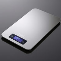 Báscula digital electrónica de acero inoxidable, balanza multifunción para comida, medidas en gramos y onzas