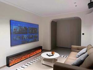 Chimenea de Vapor Eléctrica 3D de 1,2 metros, 64 colores, diseño de Panel plano LED, efecto de llama de 3L, chimenea aprobada por la CE, enchufe de EE. UU. Para el hogar - Product Image 3