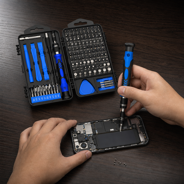 Yiyun 138-in-1 Multipurpose Mobile Phone Repair Kit OEM Precision Screwdriver Bits Set Steel Plastic Magnetic Electronics Tool