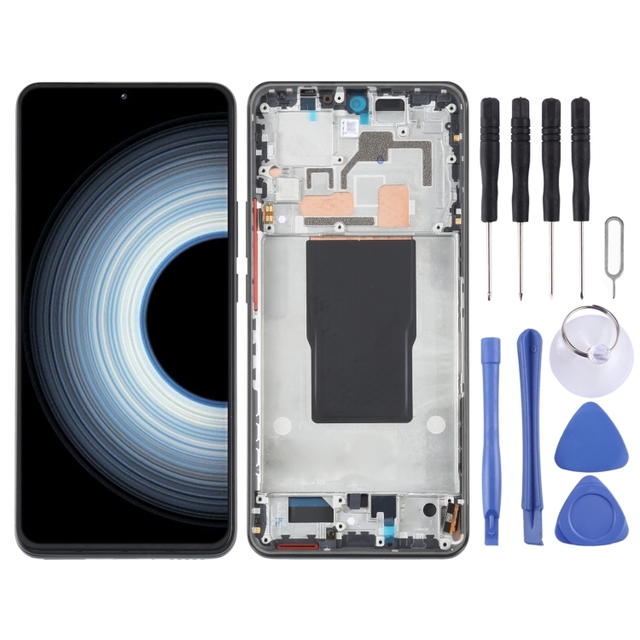 High Quality Original AMOLED LCD Screen for Xiaomi Redmi K50 Ultra / 12T / 12T Pro Digitizer Full Assembly with Frame
