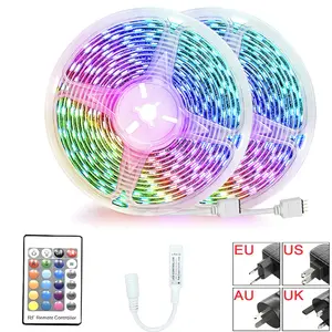 Factory Direct Sales Decor Light DC12V LED Strip RGB 5050 LED Light TV Backlight Kit Strip RF Remote Control