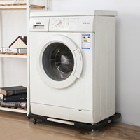 Étagère de Rangement à 4 Roues Multifonctionnelle pour Cuisine et Salle de Bain, Chariot Mobile pour Réfrigérateur et Machine à Laver