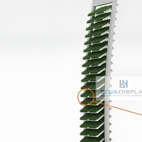 Présentoir vertical pour blocs de gazon artificiel, support d'échantillons sur pied, résistant à la corrosion, pour salle d'exposition