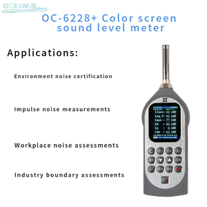 OC-6228 + lớp 1 tiếng ồn mét calibrator với màn hình màu 25-132db để kiểm tra tiếng ồn trong cao điểm C âm thanh Đo mức độ - Product Image 4