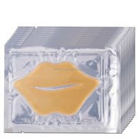 24k masque à lèvres doré au collagène, masque à lèvres en cristal pour spa, feuille à lèvres, marque privée