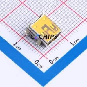 GT-USB-2201 USB Connector SMD Connector ( Connector Type: Mini-B )( Protocol Standard: USB 2.0 )( Gender: Female ) - Product Image 1