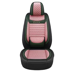 Factory wholesale pvc pu leather and fabric car interior accessories universal luxury car seat covers fit most cars four seasons