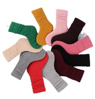 Chaussettes d'école blanches en vrac pour bébé, couleur bonbon, solide, nouvelle mode, enfants, chaussettes épaisses