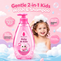 DR.DAVEY Shampooing et Gel Douche 2 en 1 pour Enfants Nettoyage Doux 500ML