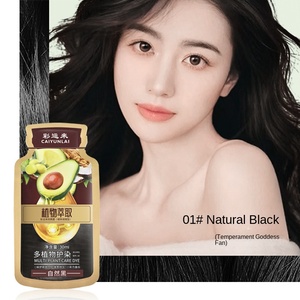 Crème de teinture capillaire à l'avocat Extrait de plante Protection des cheveux Crème de blanchiment gratuite à base de fruits pour un usage domestique - Product Image 6