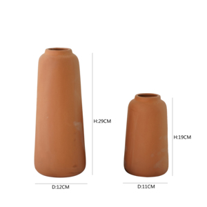 Vase de poterie <span class=keywords><strong>en</strong></span> terre cuite et <span class=keywords><strong>en</strong></span> argile personnalisable de haute qualité rond mat Unique pour décoration de table de mariage de maison et de jardin d'intérieur - Product Image 6