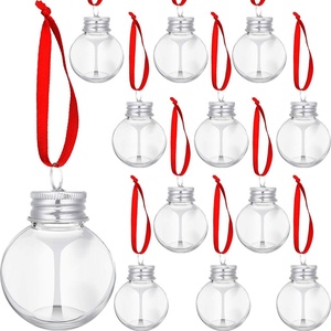 Hot Selling <b>50ml</b> 100ml 250ml PET Plastic Ball Shape Christmas Tree Ornaments Sphere <b>Bottle</b> Juice Milk Tea Drink <b>Bottle</b> - Product Image 2