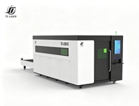 Machine de découpe laser à fibre TS-D3015 avec table interchangeable pour la fabrication de profilés en alliage