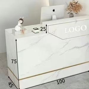 Latest Design Salon Furniture Beauty Salon Reception <b>Desk</b> Shop Nail Salon Checkout <b>Desk</b> - Product Image 5