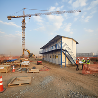 Maison préfabriquée de type K, camp de travail, dortoir démontable, hébergement temporaire pour personnel, panneaux sandwich, bâtiment de bureaux en acier, maison K