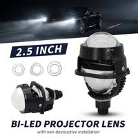 Nouveau projecteur LED avec logo personnalisé, ampoule H4 2.5 RHD 12V 55W, lentille de phare de voiture à montage universel